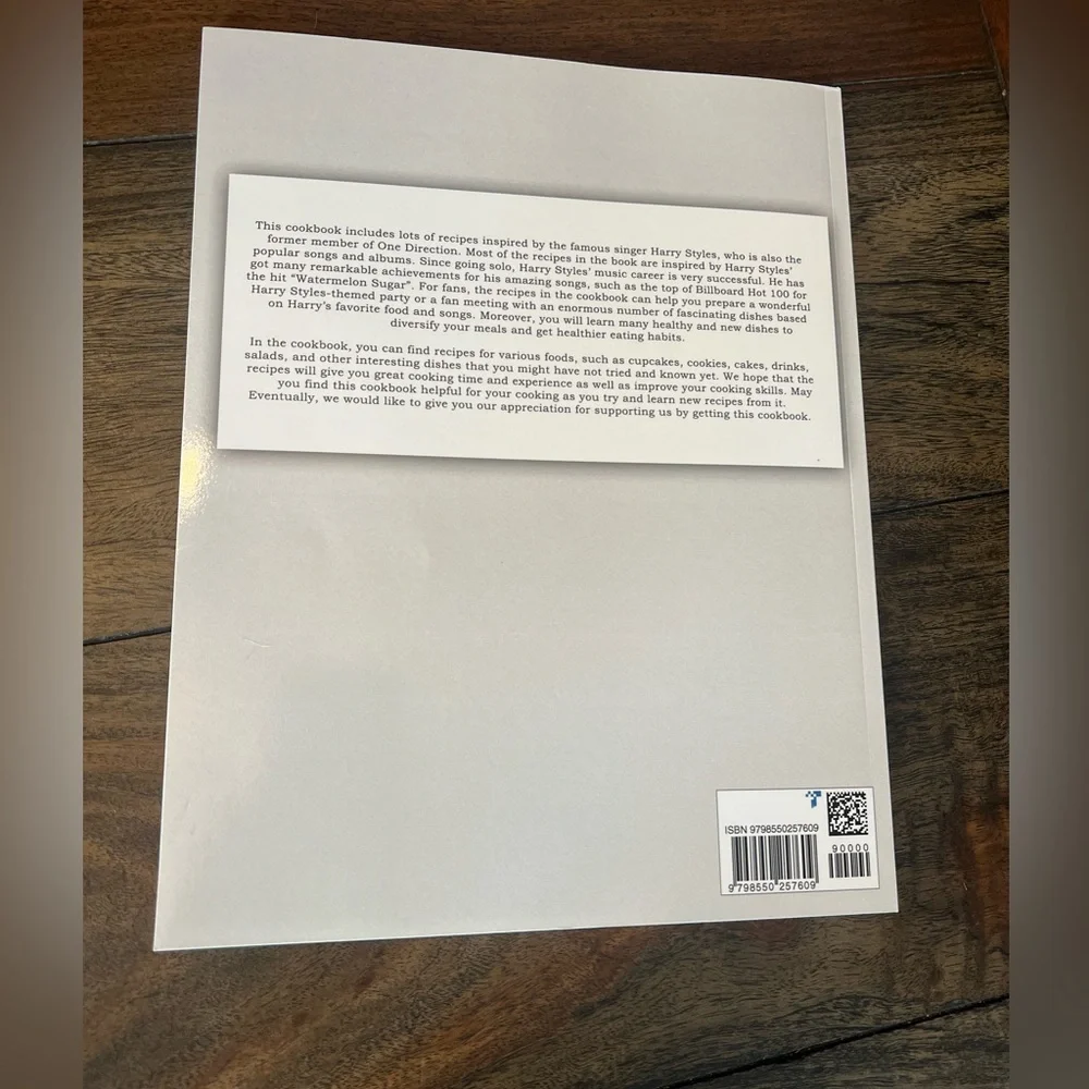 Harry Styles Cookbook